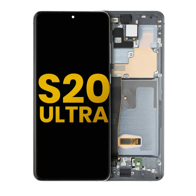 OLED displej s rámečkem pro Samsung Galaxy S20 Ultra 5G (repasovaný) (Cosmic Gray)