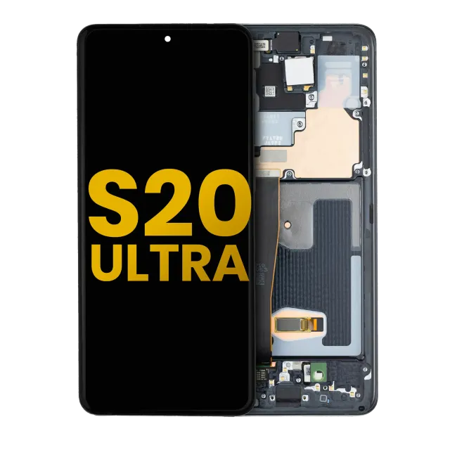 OLED displej s rámečkem pro Samsung Galaxy S20 Ultra 5G (repasovaný) (Cosmic Black)