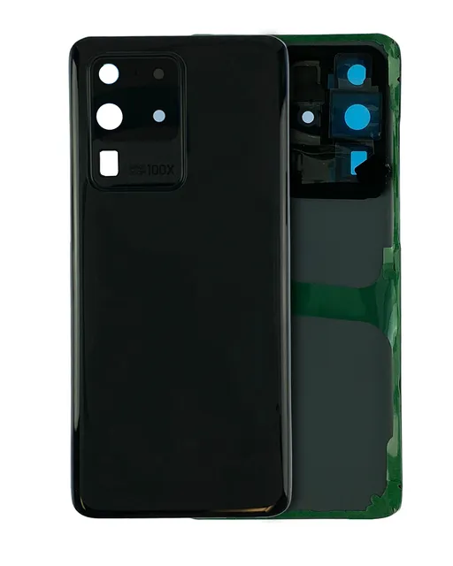 Zadní sklo se sklíčkem kamery pro Samsung Galaxy S20 Ultra (Service Pack) (Cosmic Black)