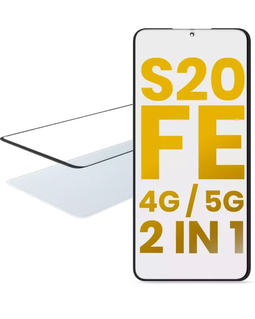 2v1 přední sklo s OCA (předinstalováno) pro Samsung Galaxy S20 FE 4G / 5G