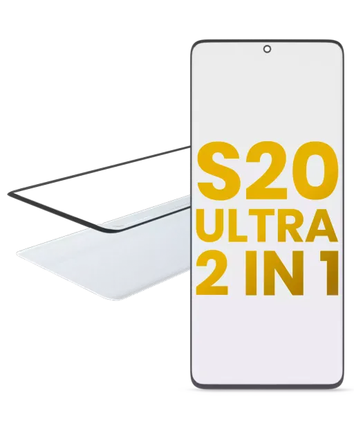 2v1 přední sklo s OCA (předinstalováno) pro Samsung Galaxy S20 Ultra