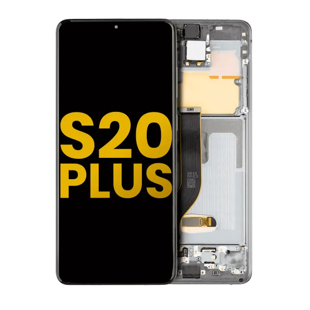 OLED displej s rámečkem pro Samsung Galaxy S20 Plus 5G (repasovaný) (Cosmic Gray)