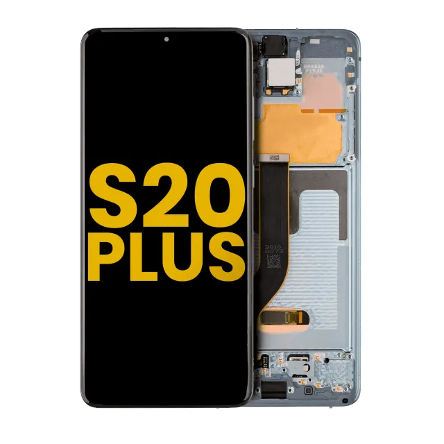 OLED displej s rámečkem pro Samsung Galaxy S20 Plus 5G (repasovaný) (Cloud Blue)