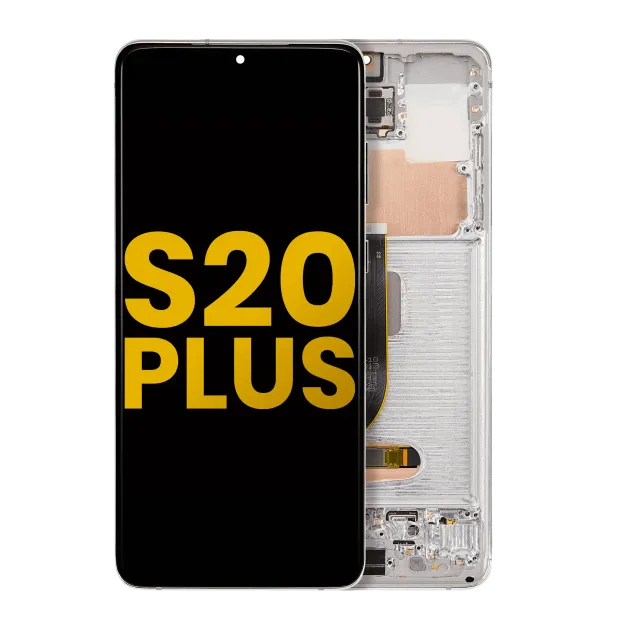 OLED displej s rámečkem pro Samsung Galaxy S20 Plus 5G (repasovaný) (oblačně bílá)