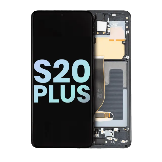 OLED displej s rámečkem pro Samsung Galaxy S20 Plus 5G (Service Pack) (Cosmic Black)
