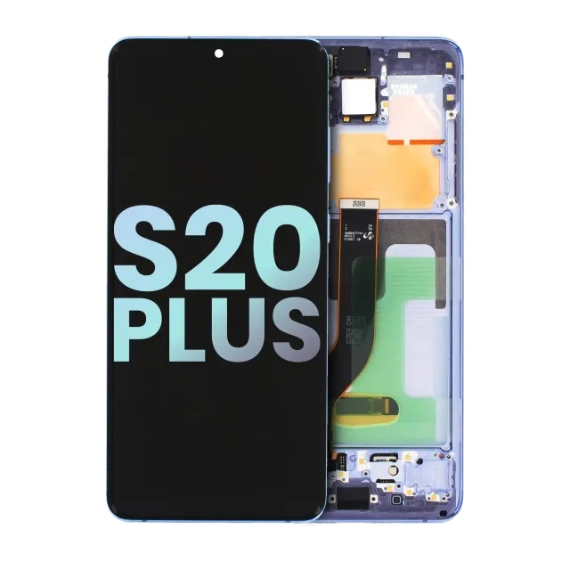 OLED displej s rámečkem pro Samsung Galaxy S20 Plus 5G (Service Pack) (fialová)