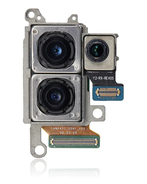 Modul zadní kamery (Wide & Telephoto & Depthvision) pro Samsung Galaxy S20 Plus / 5G (US verze) (originál z vyřazeného zařízení, stav B)