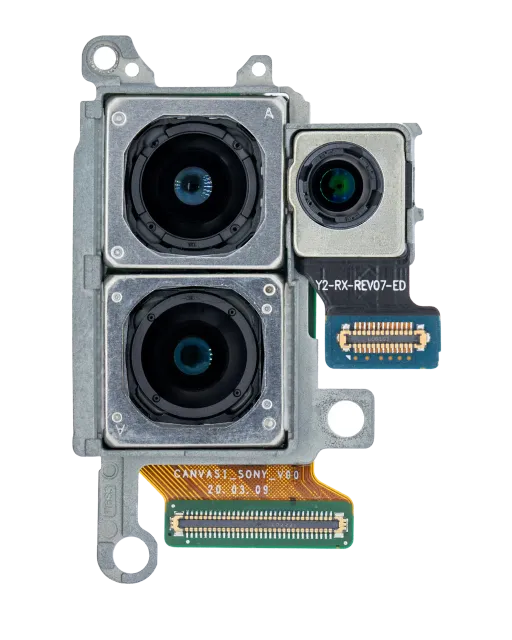 Modul zadní kamery (Wide & Telephoto & Depthvision) pro Samsung Galaxy S20 Plus / 5G (US verze) (originál z vyřazeného zařízení, stav A)