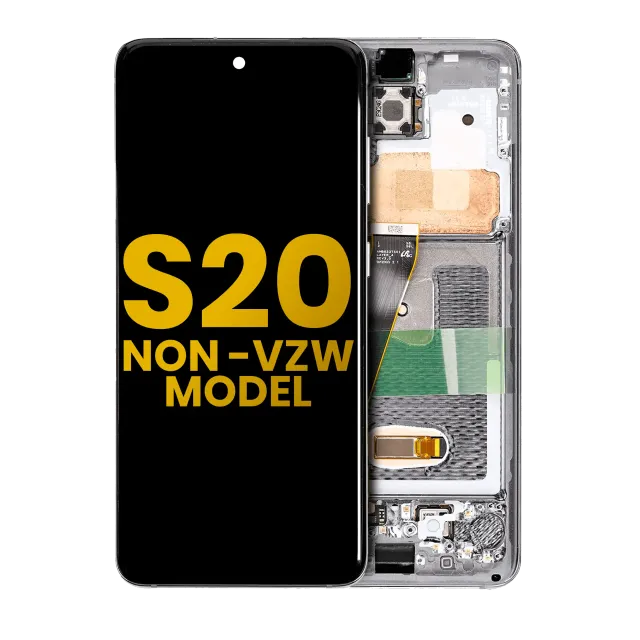 OLED displej s rámečkem pro Samsung Galaxy S20 5G (Non-Verizon 5G UW Frame) (repasovaný) (Cosmic Gray)