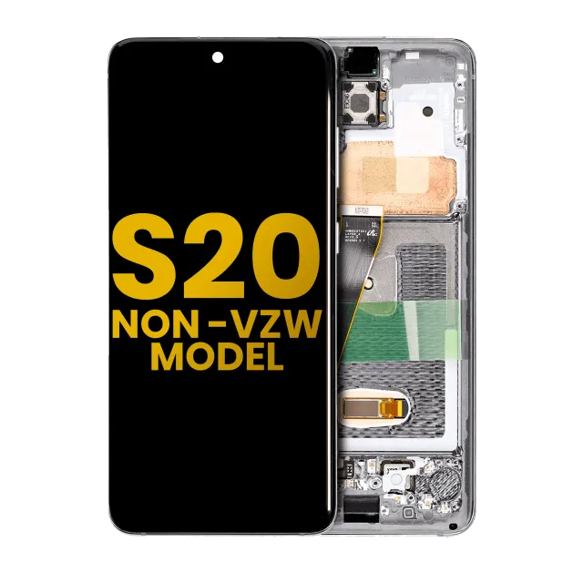 OLED displej s rámečkem pro Samsung Galaxy S20 5G (Non-Verizon 5G UW Frame) (repasovaný) (Cosmic Black)