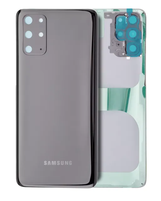 Zadní sklo se sklíčkem kamery pro Samsung Galaxy S20 Plus (Service Pack) (Cosmic Black)