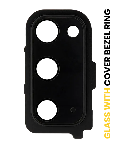 Sklíčko zadní kamery s kryt bezel ring pro Samsung Galaxy S20 / S20 5G (Cosmic Black)