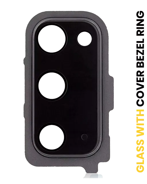 Sklíčko zadní kamery s kryt bezel ring pro Samsung Galaxy S20 / S20 5G (Cosmic Gray)