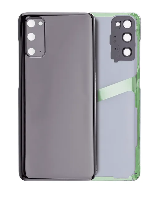 Zadní sklo se sklíčkem kamery pro Samsung Galaxy S20 5G (bez loga) (Aftermarket Plus) (Cosmic Black)