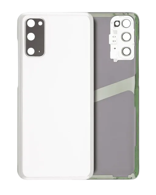 Zadní sklo se sklíčkem kamery pro Samsung Galaxy S20 5G (Service Pack) (oblačně bílá)