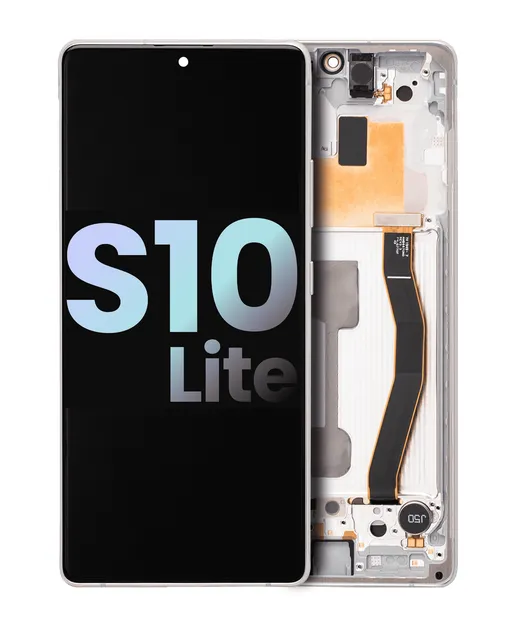 OLED displej s rámečkem pro Samsung Galaxy S10 Lite (Service Pack) (Prism White)