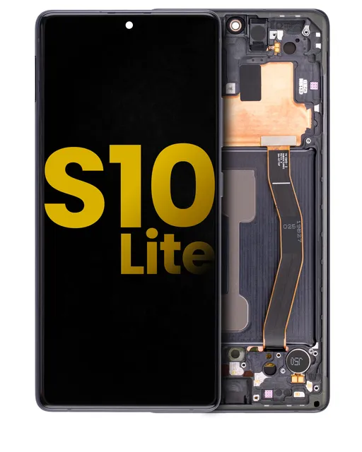 OLED displej s rámečkem pro Samsung Galaxy S10 Lite (repasovaný) (Prism Black)