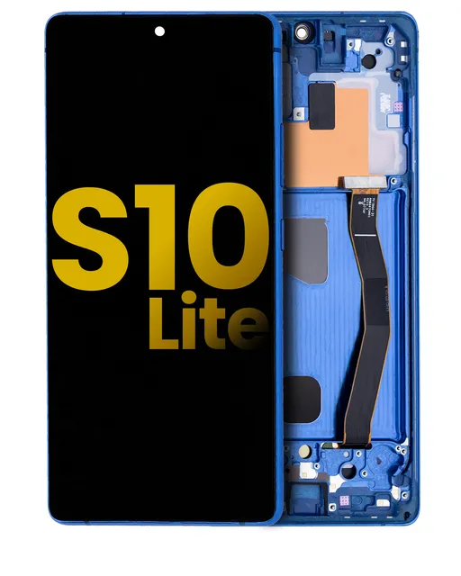 OLED displej s rámečkem pro Samsung Galaxy S10 Lite (repasovaný) (Prism Blue)