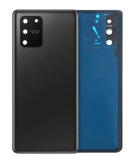 Zadní sklo se sklíčkem kamery pro Samsung Galaxy S10 Lite (Service Pack) (Prism Black)