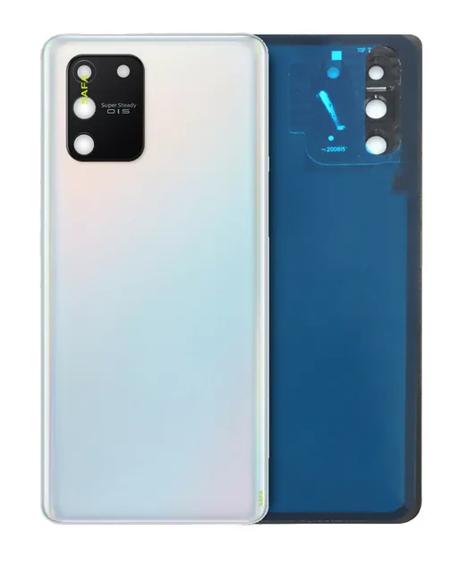 Zadní sklo se sklíčkem kamery pro Samsung Galaxy S10 Lite (Service Pack) (Prism White)