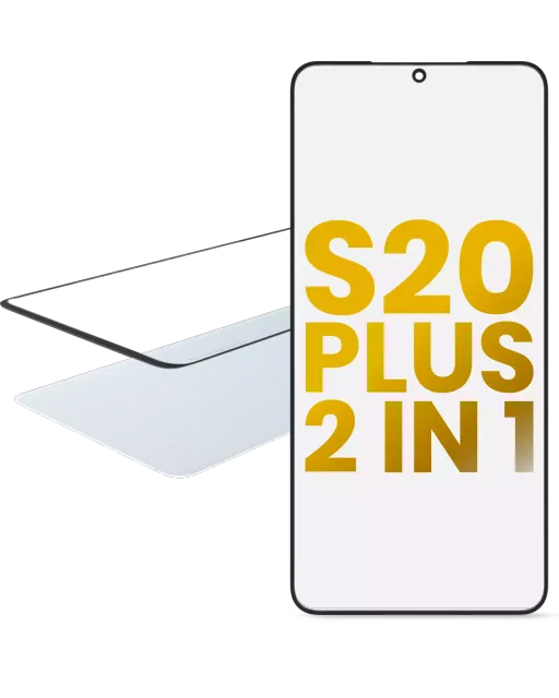 2v1 přední sklo s OCA (předinstalováno) pro Samsung Galaxy S20 Plus