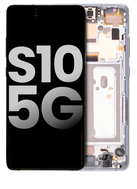 OLED displej s rámečkem pro Samsung Galaxy S10 5G (originál z vyřazeného zařízení, stav A) (Majestic Black)