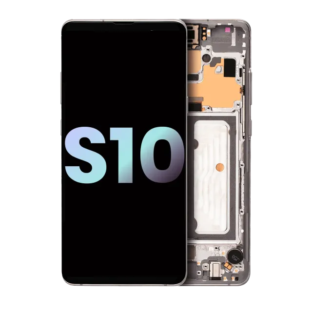 OLED displej s rámečkem pro Samsung Galaxy S10 5G (Service Pack) (Crown Silver)