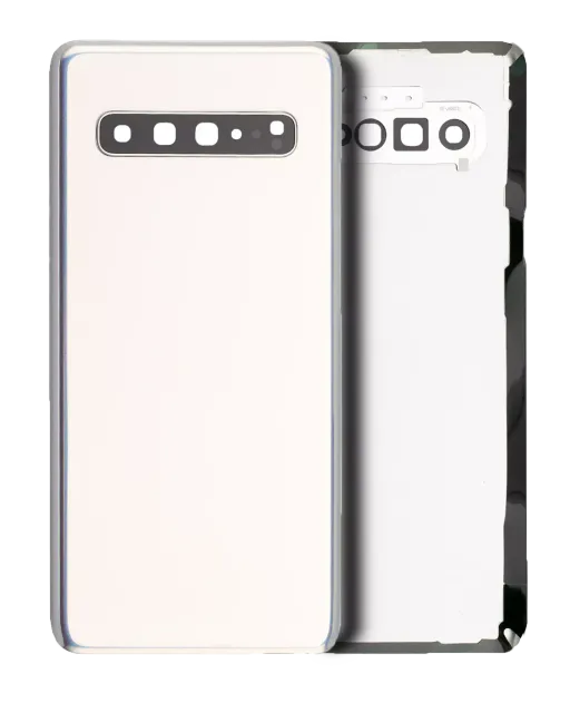 Zadní sklo se sklíčkem kamery pro Samsung Galaxy S10 5G (Service Pack) (Crown Silver)