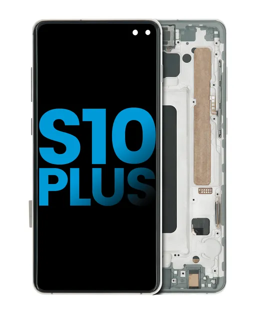 LCD displej s rámečkem (Without FingerPrint Sensor) pro Samsung Galaxy S10 Plus (Aftermarket Plus: TFT) (Prism / Ceramic Black)