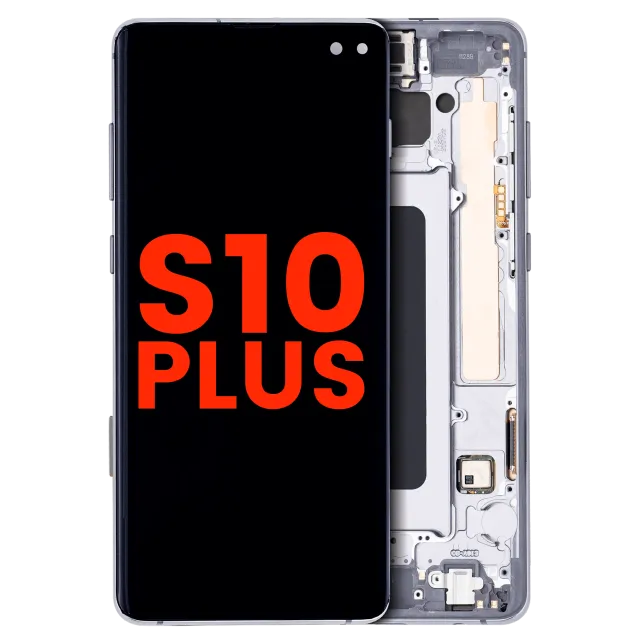 OLED displej s rámečkem pro Samsung Galaxy S10 Plus (Aftermarket Plus) (Prism / Ceramic Black)