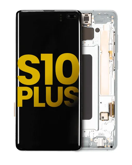 OLED displej s rámečkem pro Samsung Galaxy S10 Plus (repasovaný) (Prism Green)