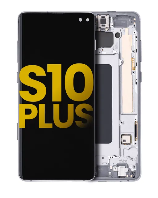 OLED displej s rámečkem pro Samsung Galaxy S10 Plus (repasovaný) (Prism / Ceramic Black)