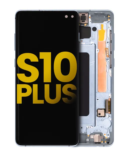 OLED displej s rámečkem pro Samsung Galaxy S10 Plus (repasovaný) (Prism Blue)