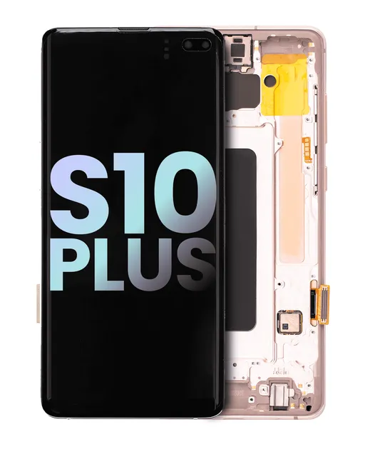 OLED displej s rámečkem pro Samsung Galaxy S10 Plus (Service Pack) (Flamingo Pink)