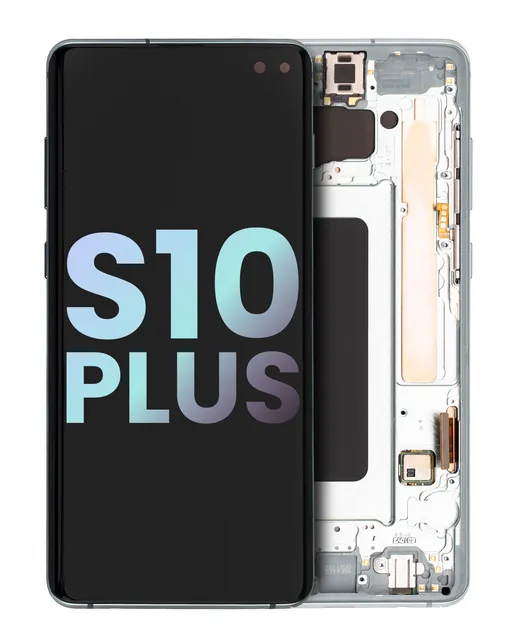 OLED displej s rámečkem pro Samsung Galaxy S10 Plus (Service Pack) (Prism Green)