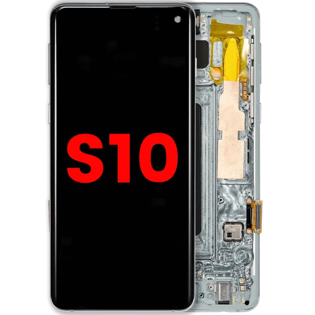 OLED displej s rámečkem pro Samsung Galaxy S10 (Aftermarket Plus) (Prism Green)