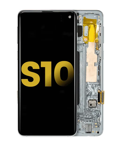 OLED displej s rámečkem pro Samsung Galaxy S10 (repasovaný) (Prism Green)
