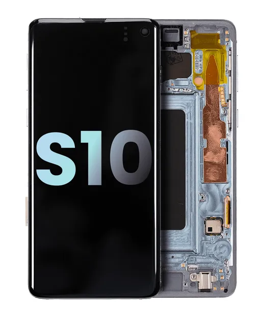 OLED displej s rámečkem pro Samsung Galaxy S10 (Service Pack) (Prism Blue)
