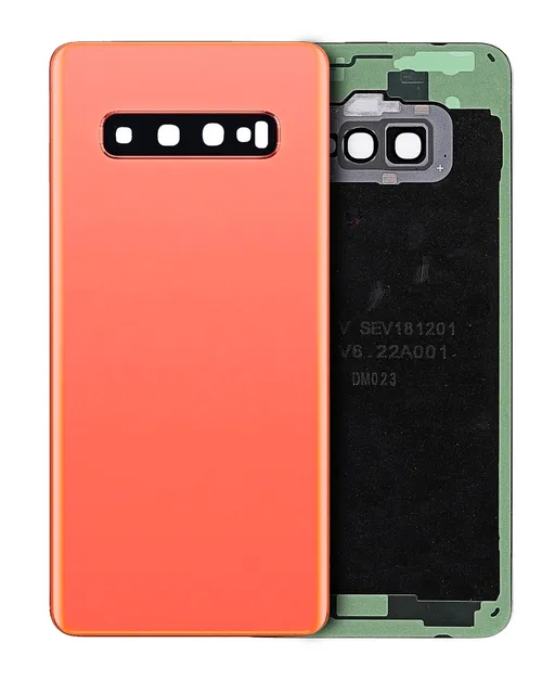 Zadní sklo se sklíčkem kamery pro Samsung Galaxy S10 (bez loga) (Aftermarket Plus) (Flamingo Pink)