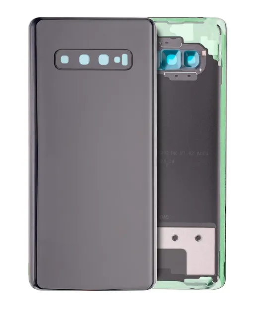 Zadní sklo se sklíčkem kamery pro Samsung Galaxy S10 Plus (Service Pack) (Prism Black)