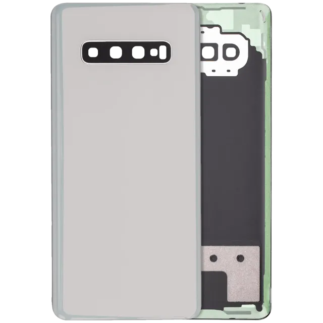 Zadní sklo se sklíčkem kamery pro Samsung Galaxy S10 Plus (Service Pack) (Prism Silver)