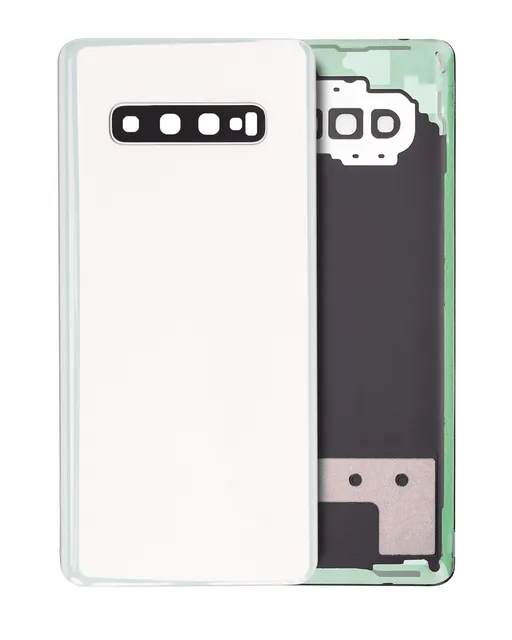 Zadní sklo se sklíčkem kamery pro Samsung Galaxy S10 Plus (Service Pack) (Ceramic White)