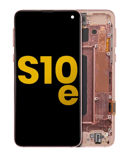 OLED displej s rámečkem pro Samsung Galaxy S10E (repasovaný) (Flamingo Pink)