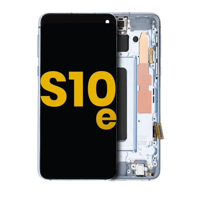 OLED displej s rámečkem pro Samsung Galaxy S10E (repasovaný) (Prism Blue)