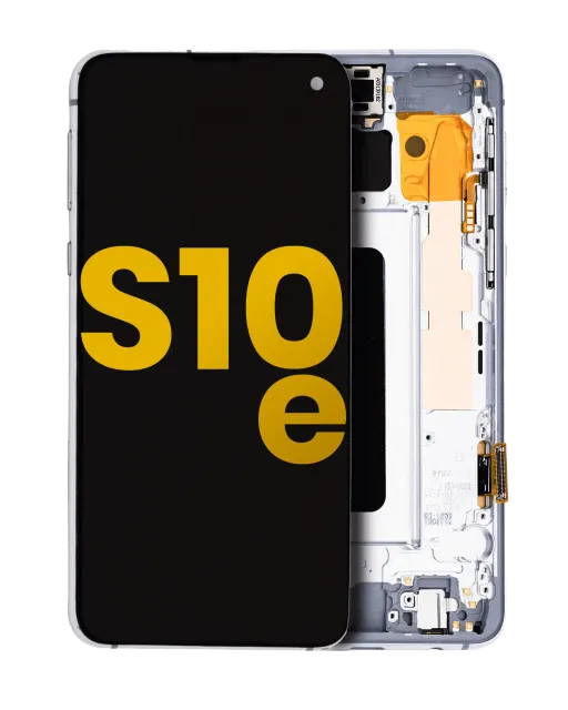 OLED displej s rámečkem pro Samsung Galaxy S10E (repasovaný) (Prism White)