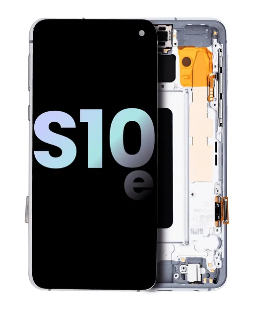 OLED displej s rámečkem pro Samsung Galaxy S10E (Service Pack) (Prism White)