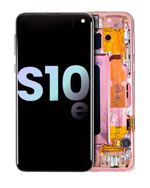 OLED displej s rámečkem pro Samsung Galaxy S10E (Service Pack) (Flamingo Pink)