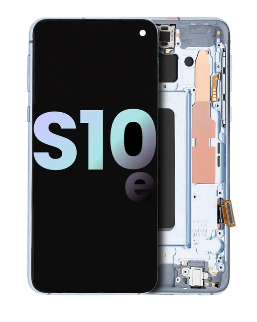 OLED displej s rámečkem pro Samsung Galaxy S10E (Service Pack) (Prism Blue)
