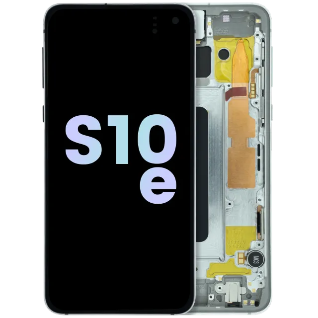 OLED displej s rámečkem pro Samsung Galaxy S10E (Service Pack) (stříbrná)