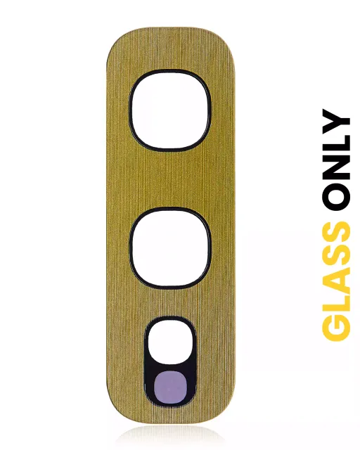 Sklíčko zadní kamery (jen sklo) s lepením pro Samsung Galaxy S10E (Canary Yellow) (balení 10 ks)